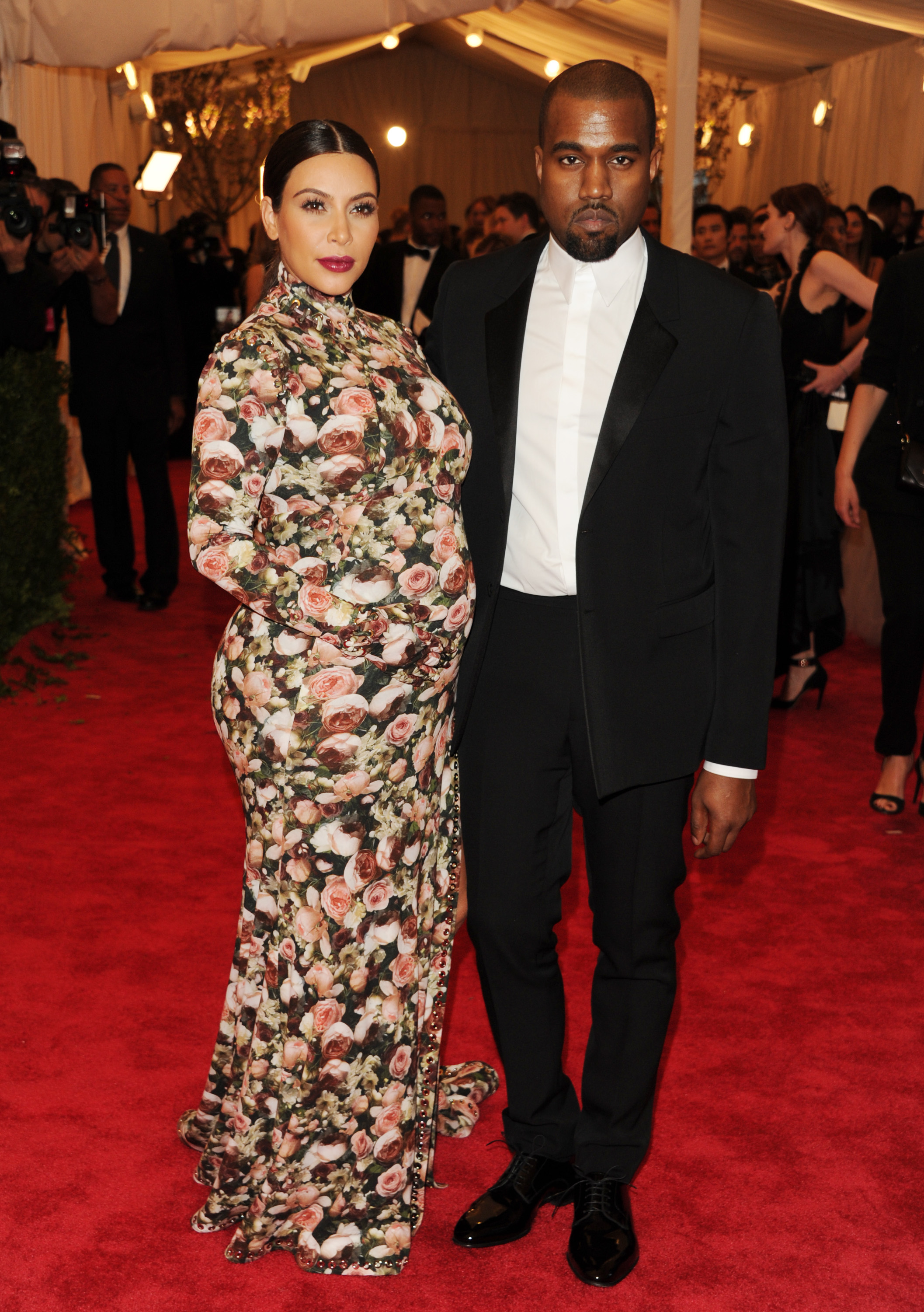 Kim Kardashian and Kanye West attend The Metropolitan Museum of Art's Costume Institute benefit celebrating "PUNK: Chaos to Couture" on Monday, May 6, 2013, in New York. (Photo by Evan Agostini/Invision/AP)