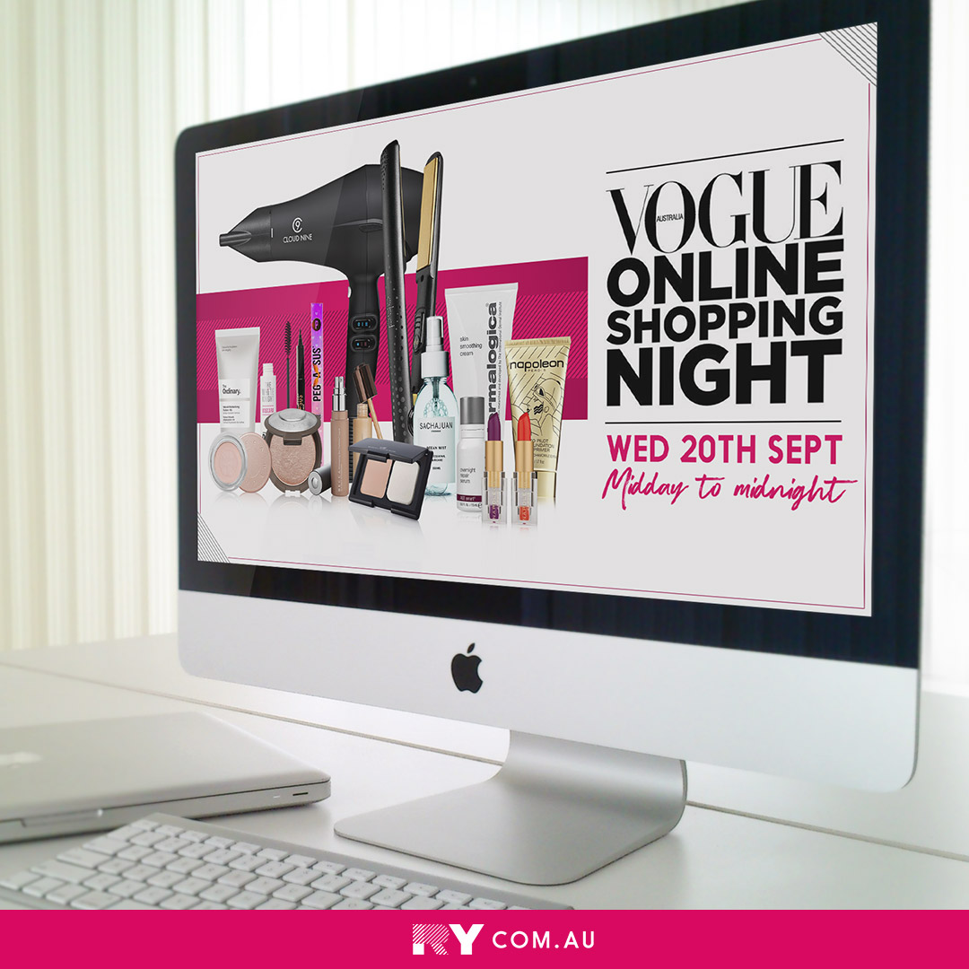 Vogue Online Shopping Night x RY computer