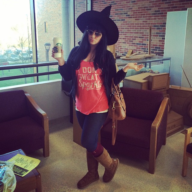 Basic witch last minute halloween costume