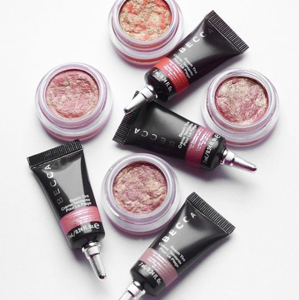 Minimalist makeup hacks Becca Beach Tint multitasking products