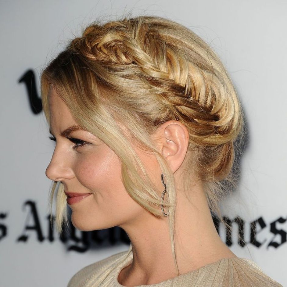 Back to school hairstyles easy fishtail plaited crown Jennifer Morrison