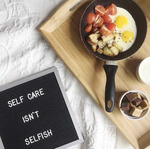 Self-care routine letterboard quote self-care isn't selfish