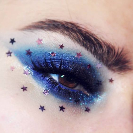Cosmic Glitter High Fashion Eye Makeup Looks
