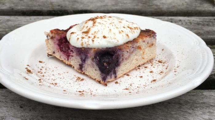 Berry Coconut Upside Down Cake
