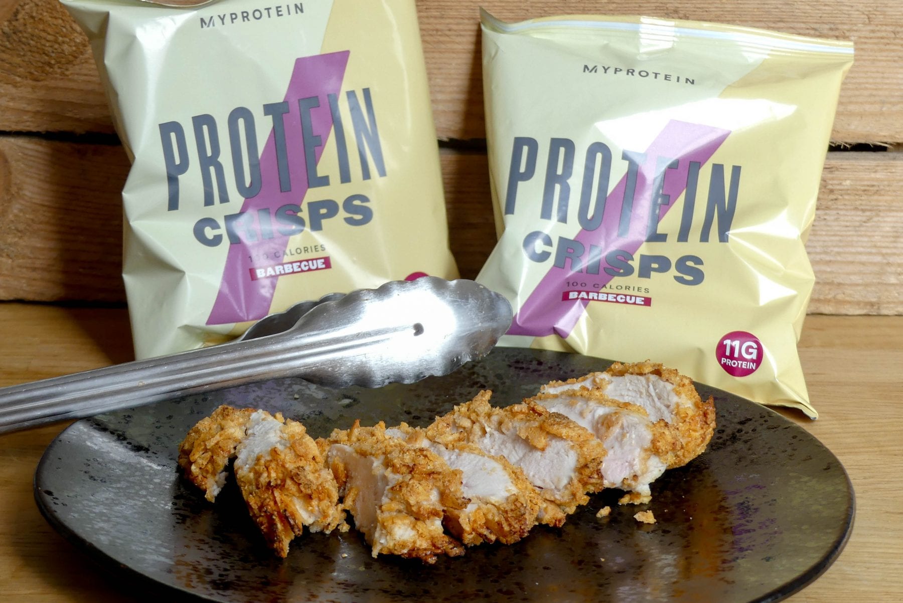 Kip in een jasje van Protein Crisps