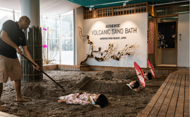 Authentic Volcanic sand bath