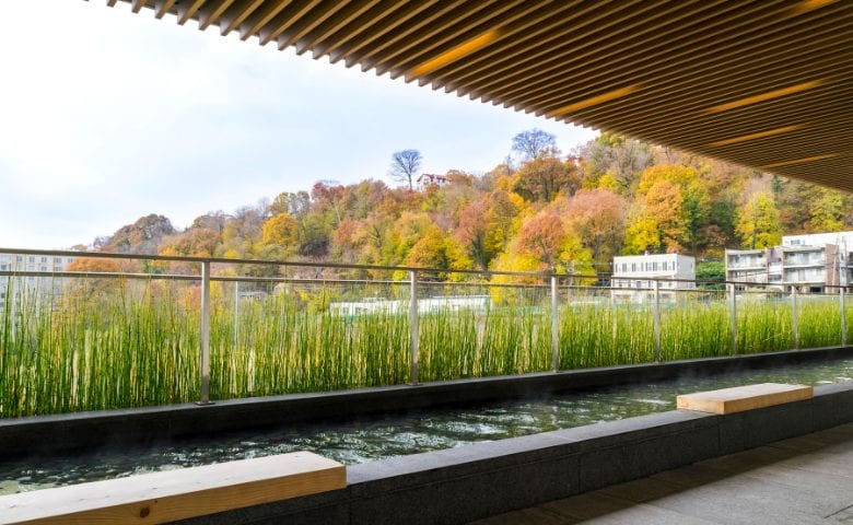 Balcony overlooking the Hudson River