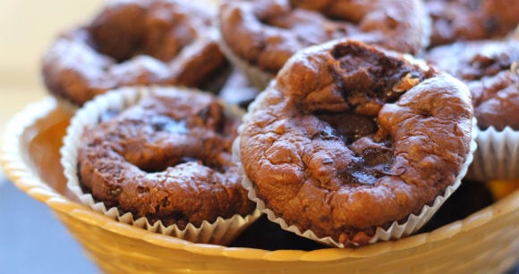 High-Protein Brownie Muffins