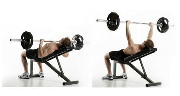 incline barbell bench press