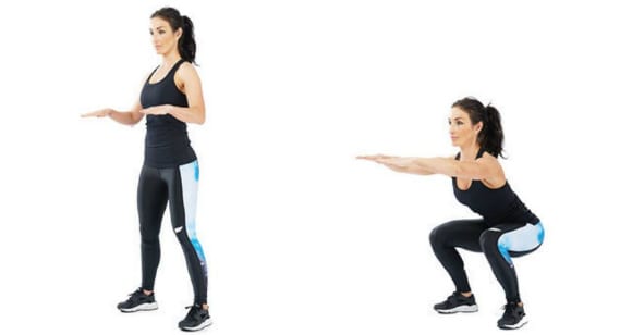 bodyweight squats Bad Weather Workouts | Get Fit At-Home With These Exercise Tips
