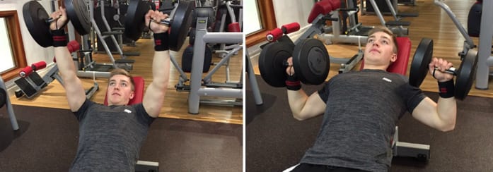 dumbbell incline chest fly