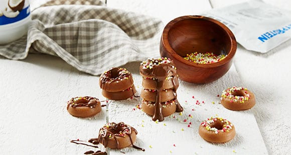 No-Bake Protein Doughnuts | Mini Doughnuts Recipe