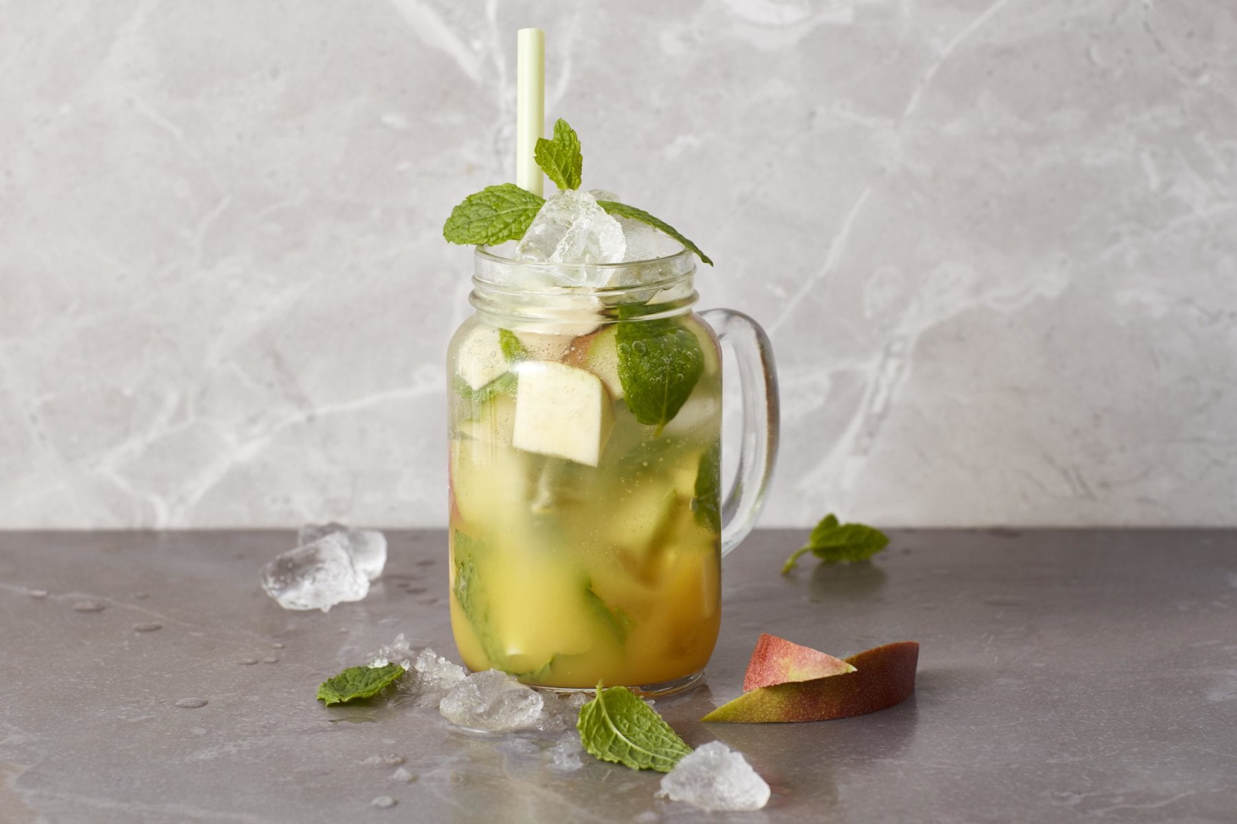 Peach-Mango BCAA Mojito Mocktail Recipe