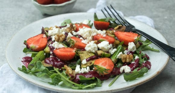 Spring Vegetable Salad With Maqui Berry Dressing