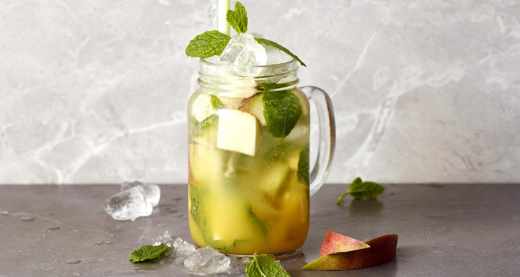 Peach-Mango BCAA Mojito Mocktail Recipe