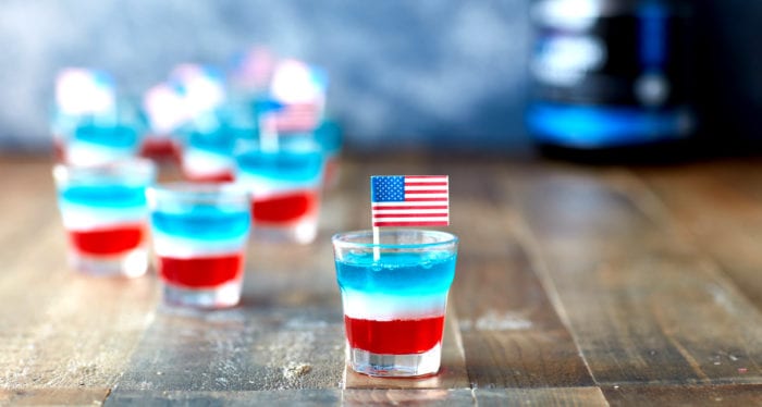 Independence Day Recipe | BCAA Flag Jelly Shots
