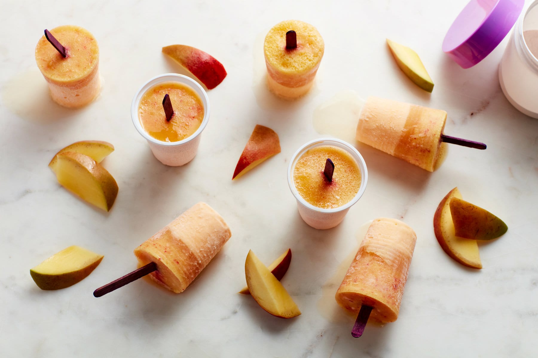 BCAA Paper Cup Ice Lollies | Perfect Peach Tea