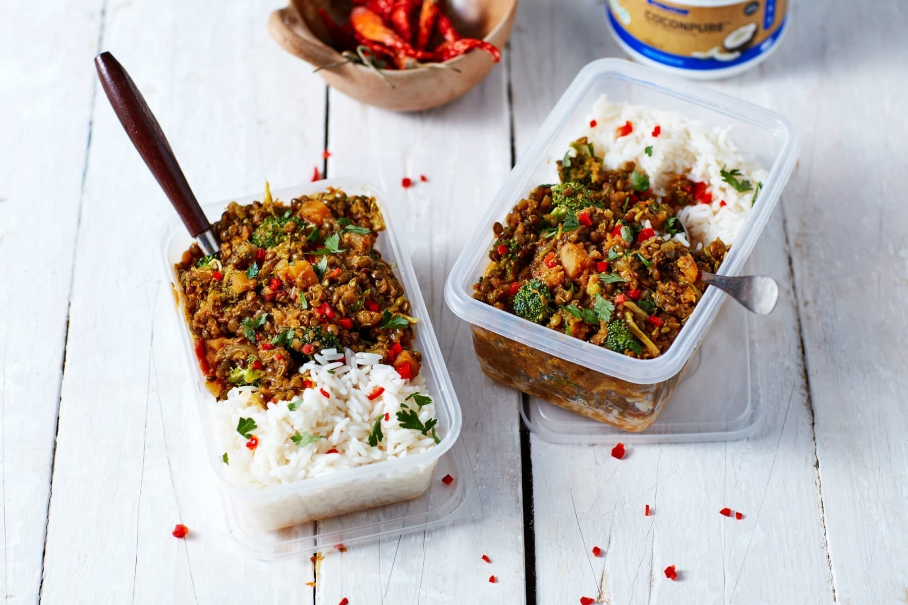 High Protein Vegan Meal Prep | Spicy One-Pot Lentil Dal