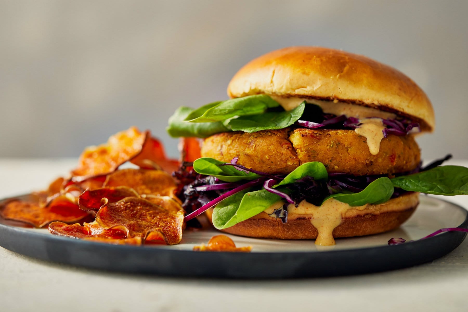 Spicy Chickpea & Coriander Burgers