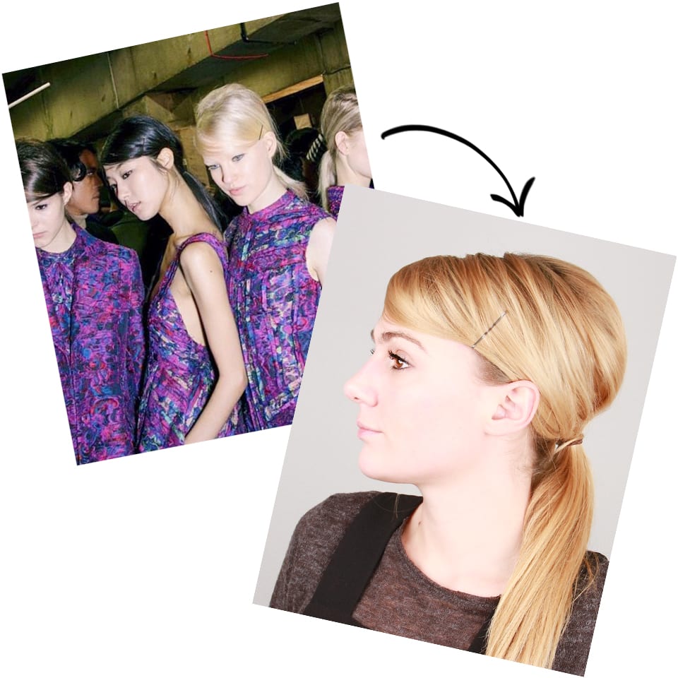 Runway To Real Life: Side-Parted Low Ponytail