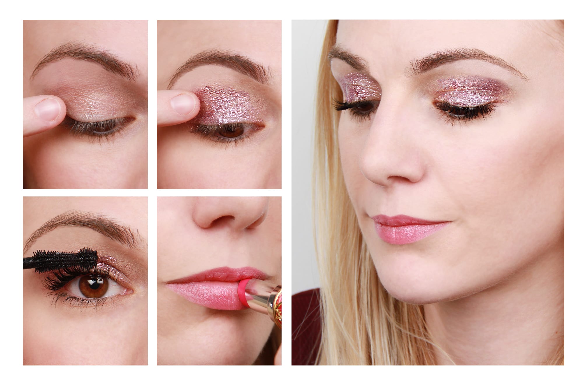 The Pink Glitter Eyeshadow Look You Need To Wear This Season