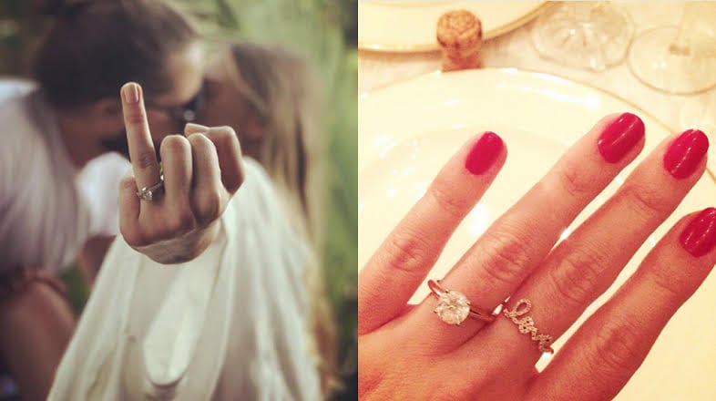 Perfect Engagement Ring Selfie - GlossyBox. margot robbie engagement ring. 