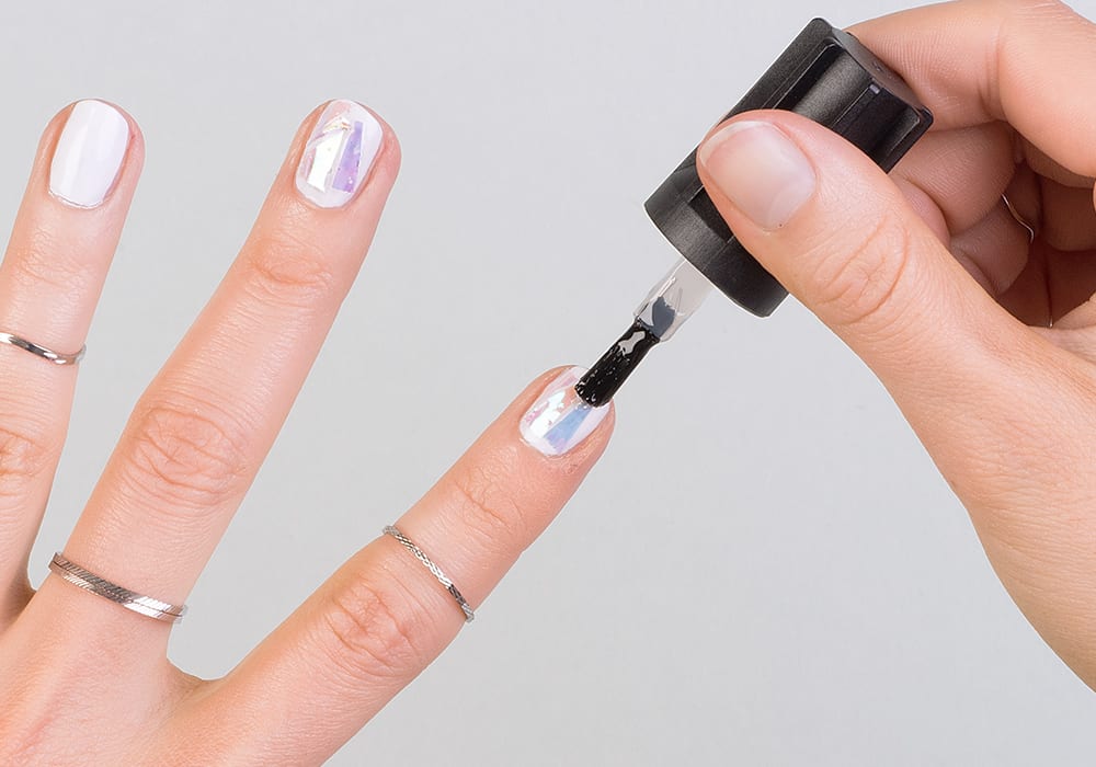 DIY Tutorial Shattered Glass Nails_Schritt Glassplitter-Nägel