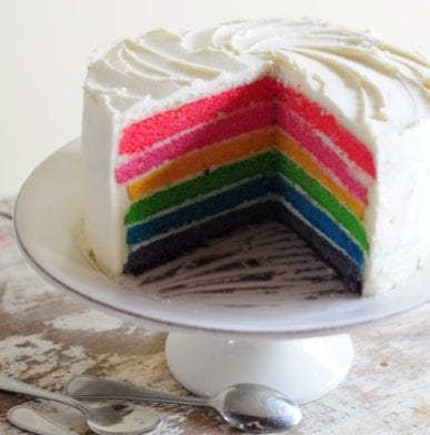 Le rainbow cake (easy) !