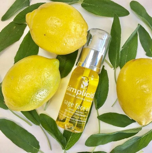 Simplicite Sage Face Oil Australia Day sale