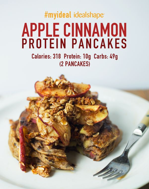 Apple Cinnamon Protein Pancakes - IdealShake Recipe