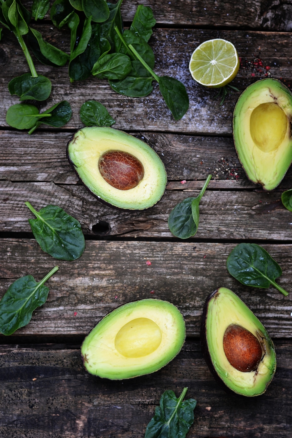 avocados cut in half