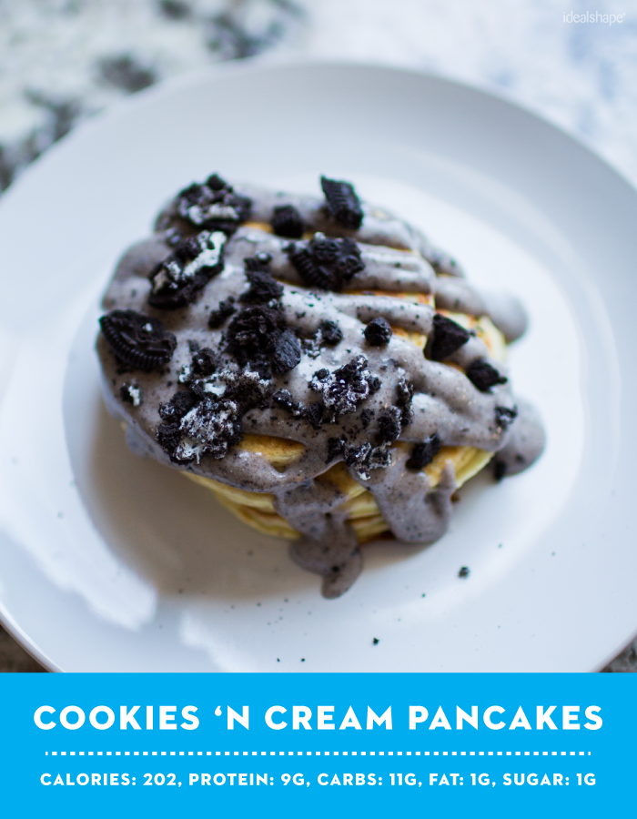 Cookies 'N Cream Pancakes with IdealShake