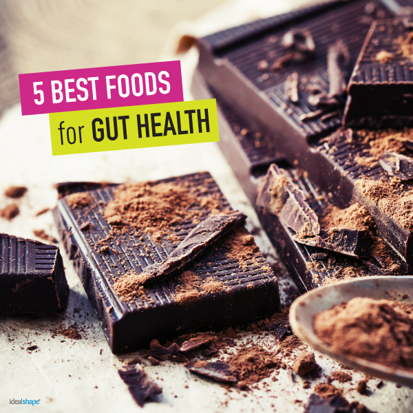 5 best probiotic foods for gut health-dark chocolate