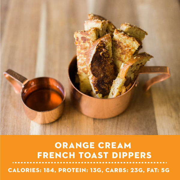 Weight Loss Orange Cream French Toast Dippers Recipe