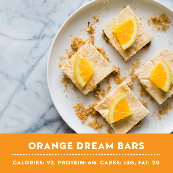 Orange Dream Bar Weight Loss Snack Recipe