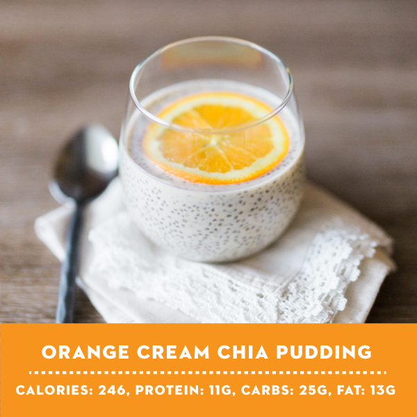 Meal Replacement Orange Cream Chia Pudding