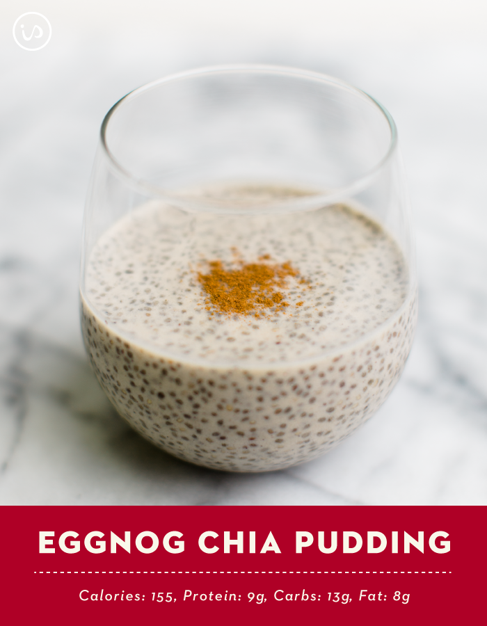 Healthy Eggnog Chia Weight Loss Pudding
