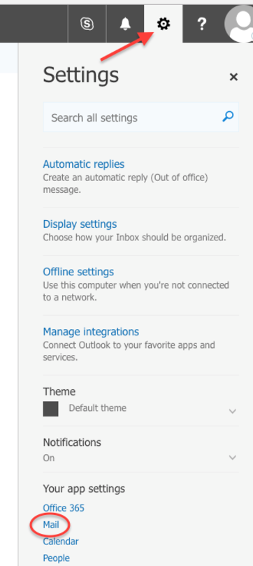 outlook web step 1