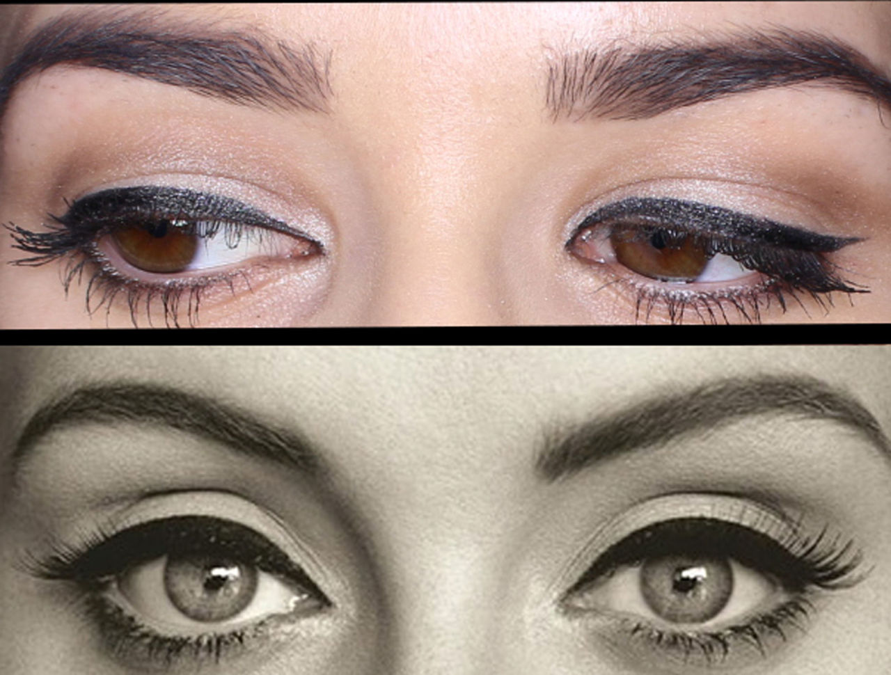 celebrity eye makeup close up