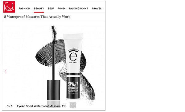 Red Magazine: Waterproof Mascaras That Actually Work