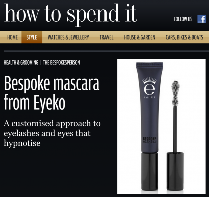 How to Spend It: Bespoke Mascara From Eyeko