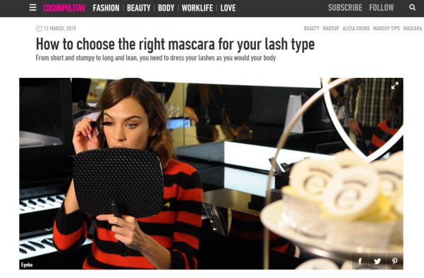 Cosmopolitan: How to Choose the Right Mascara for Your Lash Type
