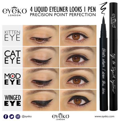 4 Liquid Eyeliner Looks