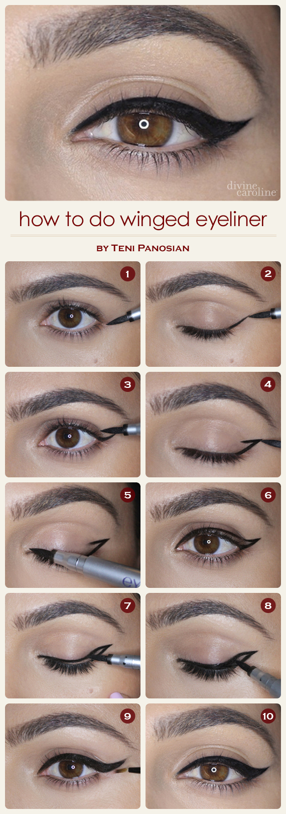 Simple Way To Do Winged Eyeliner - tuppsonline