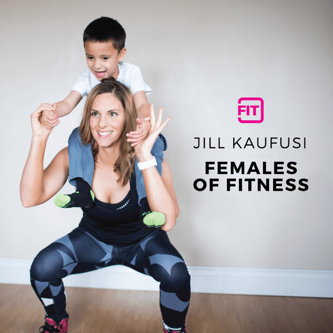 woman exercising at home with children