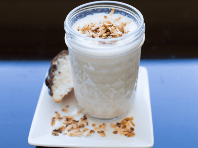 Coconut macaroon protein shake