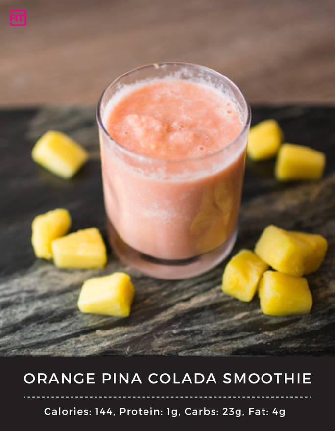 BCAA orange pina colada smoothie