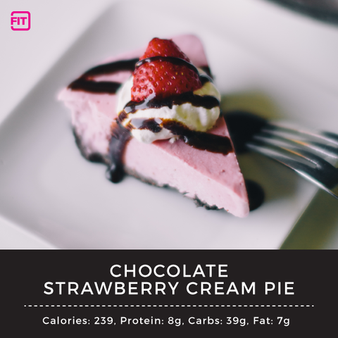 chocolate strawberry cream pie