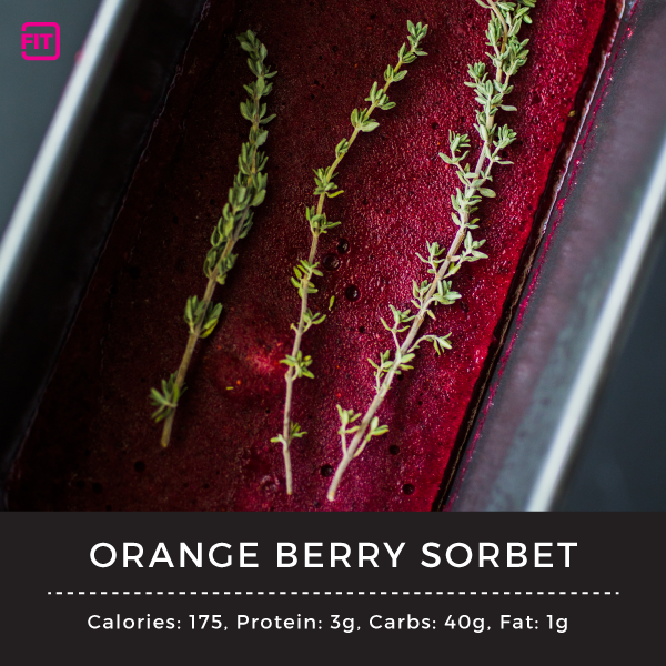 orange berry sorbet
