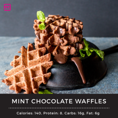 Mint Chocolate Waffles